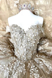 Unique Off Shoulder Lace Sweetheart Appliques Long Ball Gown Quinceanera Dresses RJS463