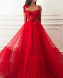 A Line Beaded Military Prom Dresses Tulle Straps Sweetheart  RJS744 Rjerdress