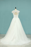 A Line Bridal Dresses Off The Shoulder Tulle With Applique And Sash Rjerdress