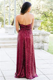 A Line Modern Sequin Sweetheart Bridesmaid Dresses Prom Dresses Rjerdress