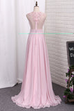 A Line Party Dresses Chiffon Scoop With Ruffles And Applique Rjerdress
