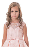 A Line Scoop Satin With Applique And Sash Floor Length Flower Girl Dresses Rjerdress