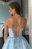 A Line Spaghetti Straps Homecoming Dresses with Appliques Short Cocktail Dresses RJS861 Rjerdress