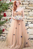 A-Line Strapless Sweetheart Lace up Prom Dress Tulle Sleeveless Ruffles Wedding Dresses UK RJS336 Rjerdress