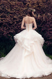 A Line Sweetheart Tulle  Wedding Dresses With Applique Rjerdress