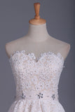 A Line Sweetheart With Beading Hoco Dresses Lace Short/Mini Rjerdress