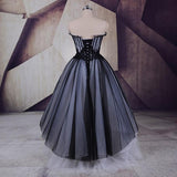 A Line Tulle High Low Sweetheart Strapless Sleeveless Cocktail Dresses Homecoming Dresses RJS25 Rjerdress