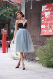 A Line Tulle Homecoming Dresses Modern Cocktail Dresses RJS78969