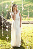 A Line Wedding Dresses Chiffon & Lace With Beading Rjerdress