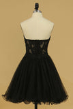 A Line With Applique Hoco Dresses Sweetheart Short/Mini Rjerdress