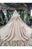 Ball Gown Bridal Dresses 2 Meter Train Off The Shoulder Top Quality Appliques Tulle Beading