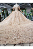 Ball Gown Bridal Dresses Off The Shoulder Top Quality Tulle Beading Rjerdress