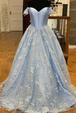 Ball Gown Sweetheart Strapless Embroidery Prom Dresses Off The Shoulder Long Evening Dresses RJS364 Rjerdress