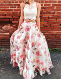 Beautiful Two Pieces A-Line Prom Dresses For Girls