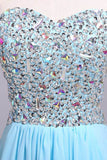 Big Clearance Party Dresses A-Line Sweetheart Chiffon Floor Length With Beading/Sequins Rjerdress
