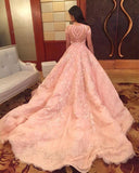 Blush Pink Evening Dress New Fashion Gorgeous Sweet 16 Gowns pink long Quinceanera Dresses RJS168 Rjerdress