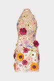 Bodycon Cute Tulle Halter 3D Flower Short/Mini Homecoming Dress Rjerdress