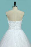 Bridal Dress A Line Sweetheart Tulle With Beads And Ruffles Rjerdress