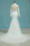 Bridal Dresses Mermaid V Neck With Applique Lace Court Train Rjerdress