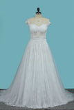 Bridal Dresses Off The Shoulder Tulle A Line With Applique Court Train Rjerdress