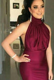 Burgundy Backless Real Made Prom Dresses Long Evening Dresses Prom Dresses On Sale L35 Rjerdress
