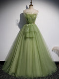 Chic Ball Gown Spaghetti Straps Prom Dress Tulle Floor Length Quinceanera Dress Rjerdress
