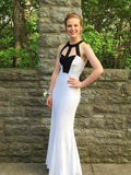 Column Scoop Floor-length Chiffon Prom Dress Evening Dress Rjerdress