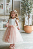 Cute A-line Scoop Tulle Long Stunning Cheap Flower Girl Dresses Rjerdress