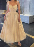 Cute Sweetheart Ankle-Length Tulle Spaghetti Straps Homecoming Dresses RJS929 Rjerdress