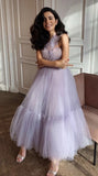 Cute Tulle One Shoulder Tulle Short Cocktail Dress Homecoming Dresses