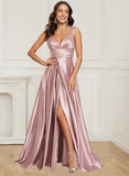 Elegant Long V-Neck Simple Elegant Prom Dresses