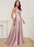 Elegant Long V-Neck Simple Elegant Prom Dresses Rjerdress