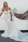 Elegant Mermaid Wedding Dresses Off The Shoulder With Appliques Rjerdress