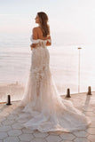 Elegant Mermaid Wedding Dresses Off The Shoulder With Appliques Rjerdress