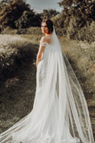 Elegant Off the shoulder Mermaid Long White Wedding Dress with Train RJS131 Rjerdress