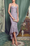 Elegant Simple Lace Sheath Prom Dress Rjerdress