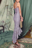 Elegant Simple Lace Sheath Prom Dress Rjerdress