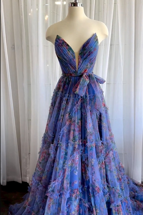 Girls Multi Color Gown