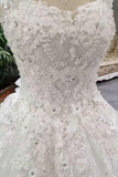 Fantastic Bridal Dresses Floor Length Lace Up Straps With Appliques And Rhinestones Rjerdress
