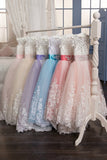 Flower Girl Dresses Scoop Ball Gown Tulle With Applique And Bow Knot Rjerdress