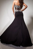 Formal Dresses Mermaid/Trumpet Black Sweetheart Chiffon With Rhinestone Rjerdress