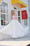Formal Dresses Scoop Chiffon With Applique And Ruffles A Line Rjerdress