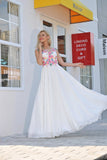 Formal Dresses Scoop Chiffon With Applique And Ruffles A Line Rjerdress