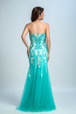 Formal Dresses Strapless Mermaid With Beading And Applique Rjerdress