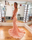 Gorgeous Lace High Neck Prom Dresses Mermaid Zipper Up Rjerdress