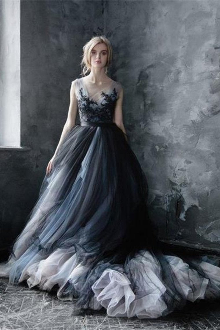 Handmade Retro Princess Puff Sleeves Studded Blue Prom Dress – Retro Fairy