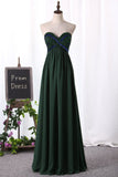 Gorgeous Sweetheart A Line Prom Dresses Chiffon With Beadings Rjerdress