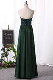 Gorgeous Sweetheart A Line Prom Dresses Chiffon With Beadings Rjerdress