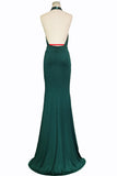 Green Mermaid Backless Prom Dresses,Sexy Evening Gowns For Teens Rjerdress