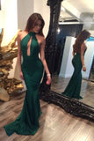 Green Mermaid Backless Prom Dresses,Sexy Evening Gowns For Teens Rjerdress